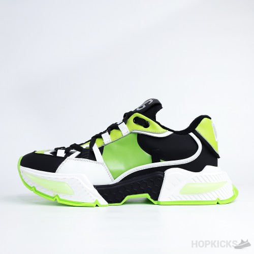 D&G Mixed Material Air Master Green Sneakers (Premium Plus Batch)